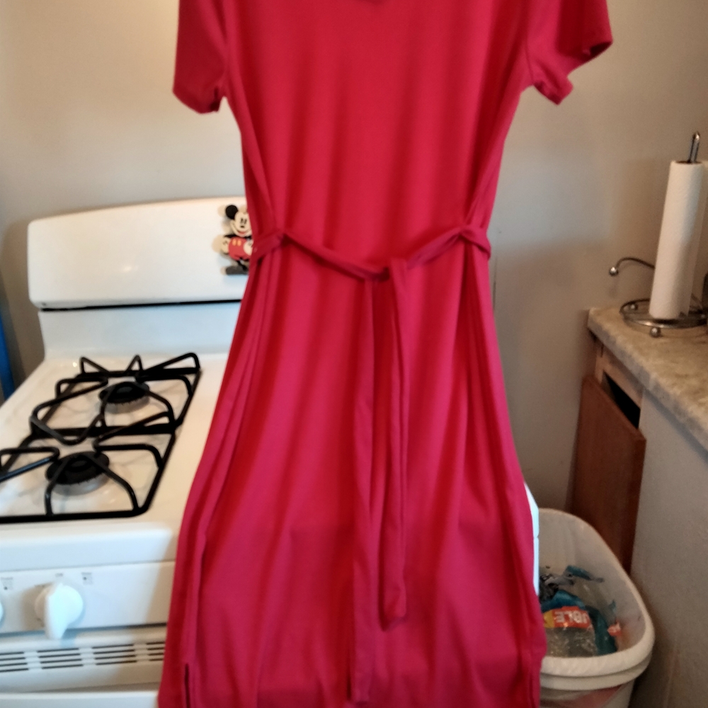 Just Be Vibrant Pink Midi Dress